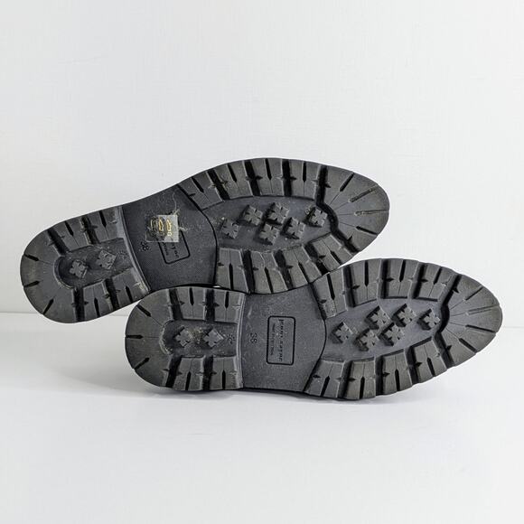 Jenni Kayne Lug Sole Mules 38 Black Leather Minimalist Quiet Luxury Chic - Picture 10 of 16